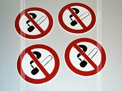 Таблички Не курить | Указатели таблички из пластика, плёнки, дерева | Изготовление табличек Курить запрещено | Заказать изготовление и купить информационные таблички